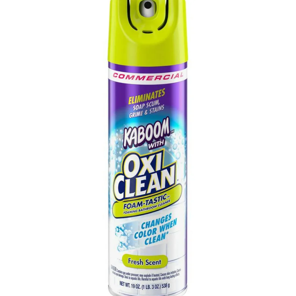 Kaboom Foam-Tastic Bathroom Cleaner - For Multi Surface - Ready-To-Use - 19 oz (1.19 lb) - Fresh Scent - Clear - 8/Carton - 5703700071CT