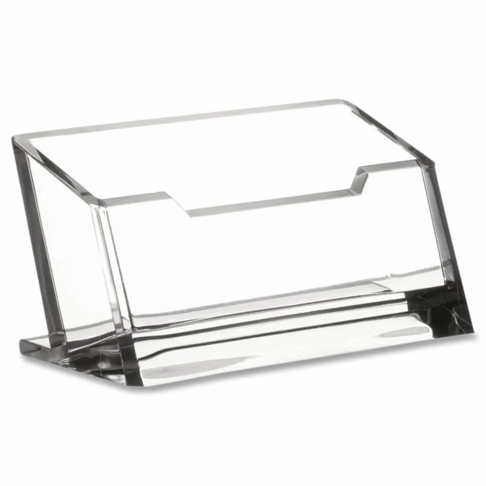 Kantek Acrylic Business Card Holder, 2" x 2 3/8" x 4 1/4", Clear
