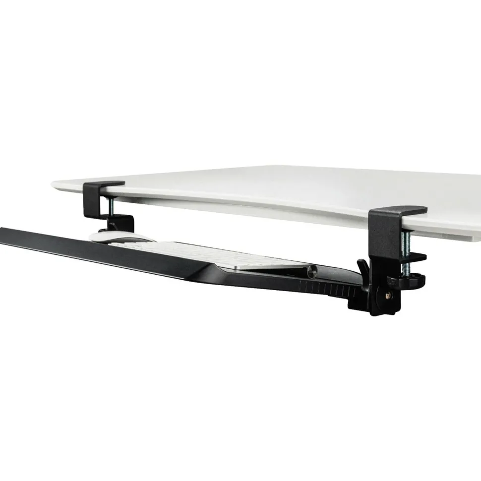 Kantek Clamp Mounted Tilting Keyboard Tray