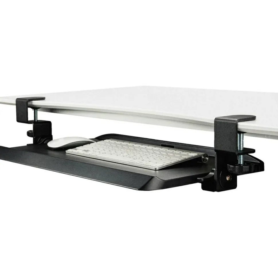 Kantek Clamp Mounted Tilting Keyboard Tray