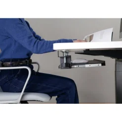 Kantek Desk Clamp Five-Position Tilting Keyboard Tray, 26.8