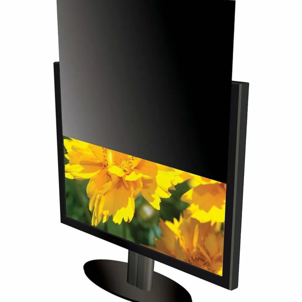 Kantek Secure-View Blackout Privacy Filter Black - For 17"Monitor - PET (Film) - Anti-glare - 1 Each