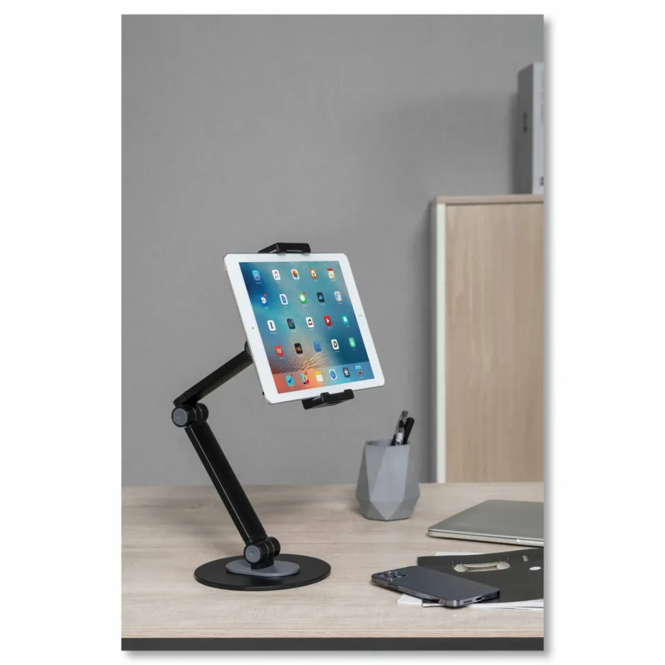 Kantek Tablet and Phone Stand, Desktop Stand, Black