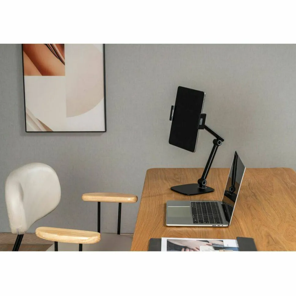 Kantek Tablet and Phone Stand, Desktop Stand, Black