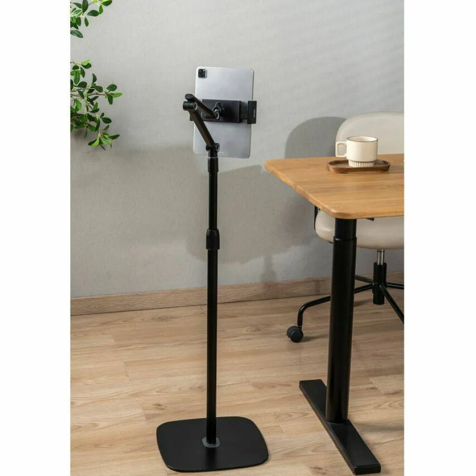 Kantek Tablet and Phone Stand, Floor Stand, Black