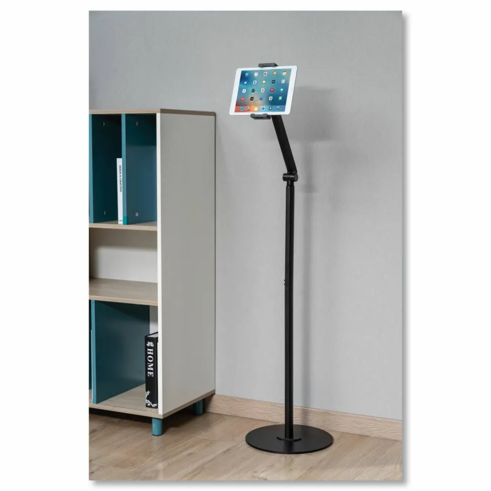 Kantek Tablet and Phone Stand, Floor Stand, Black