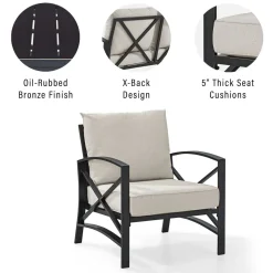 Kaplan Outdoor Metal Armchair