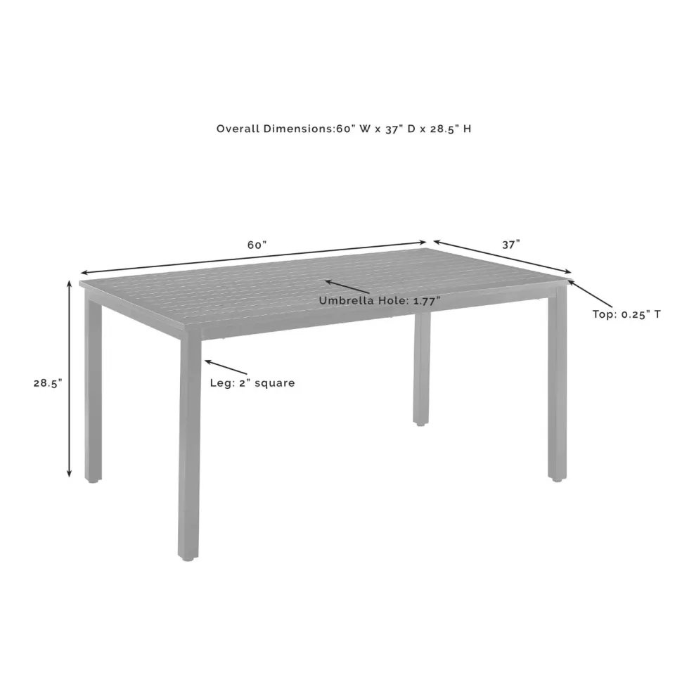Kaplan Outdoor Metal Dining Table