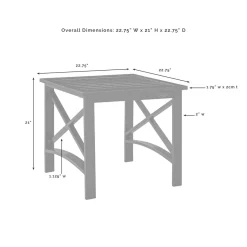 Kaplan Outdoor Metal Side Table
