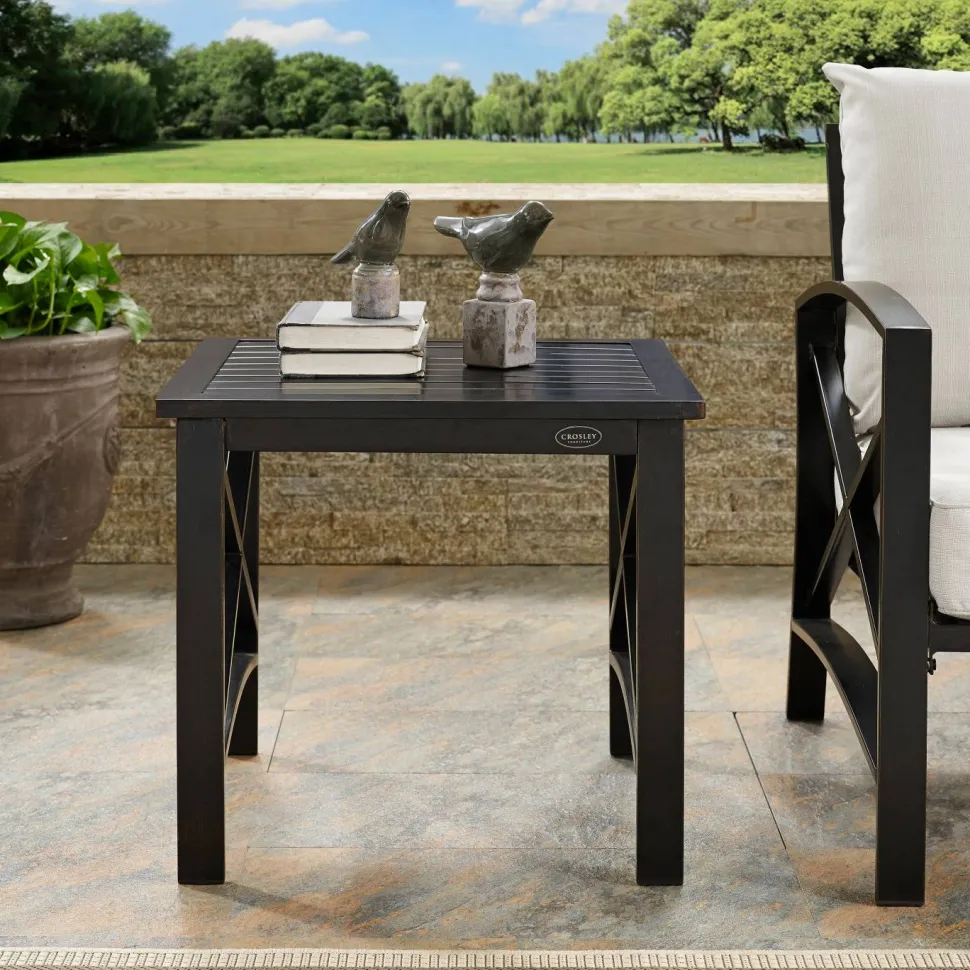 Kaplan Outdoor Metal Side Table