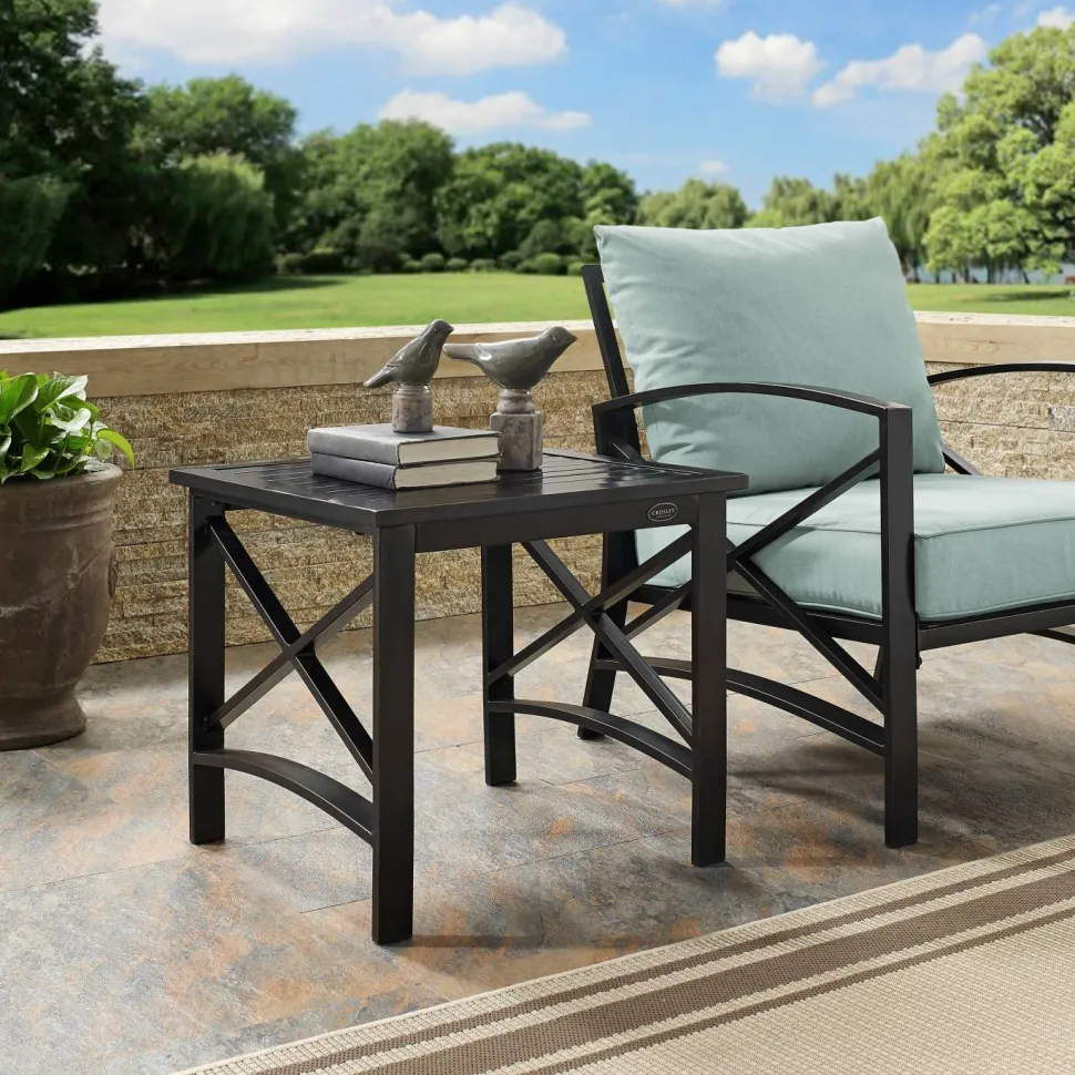 Kaplan Outdoor Metal Side Table