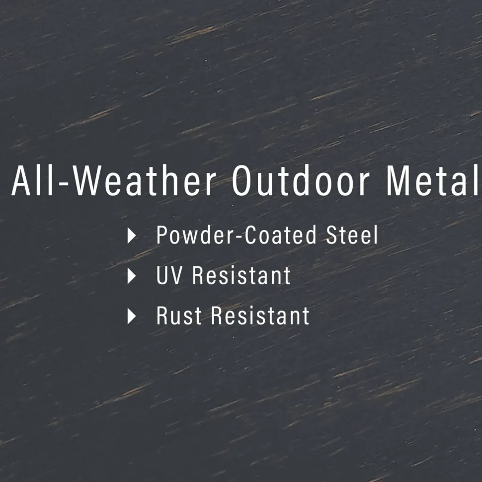 Kaplan 3Pc Outdoor Metal Armchair Set