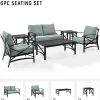 Kaplan 6Pc Outdoor Metal Conversation Set