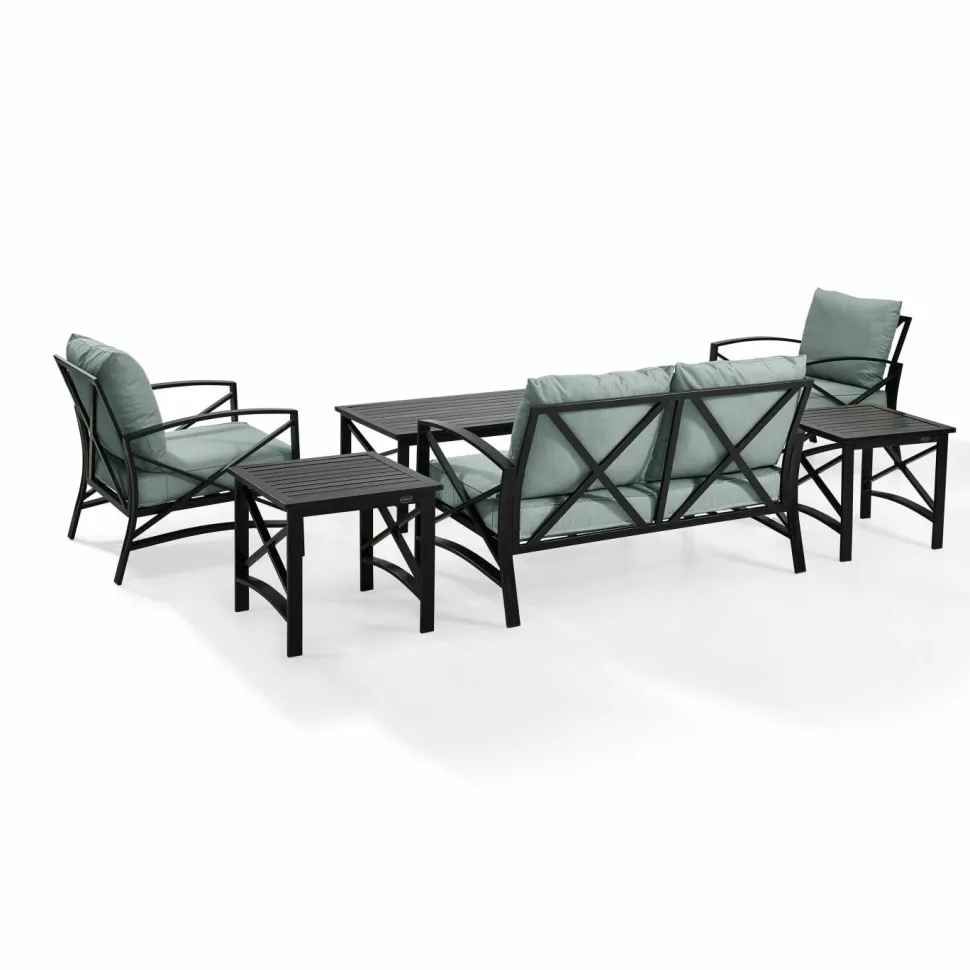 Kaplan 6Pc Outdoor Metal Conversation Set
