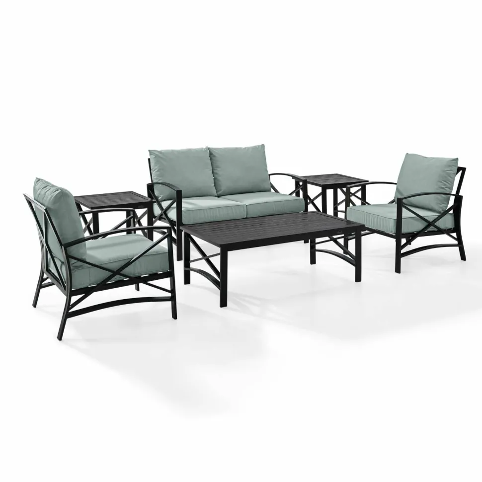Kaplan 6Pc Outdoor Metal Conversation Set