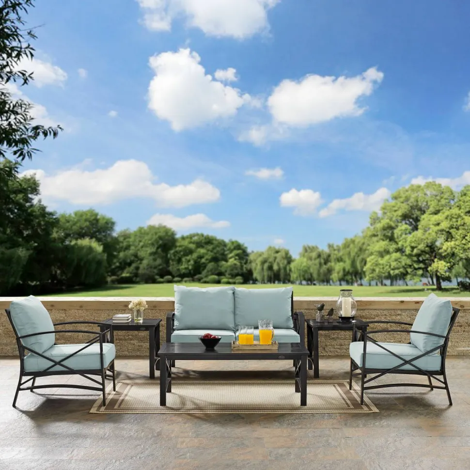 Kaplan 6Pc Outdoor Metal Conversation Set