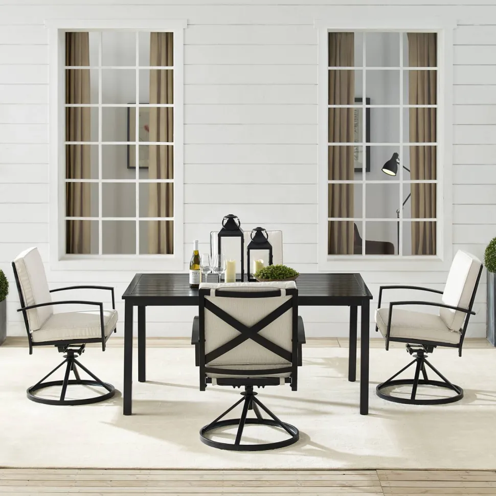 Kaplan 5Pc Outdoor Metal Dining Set
