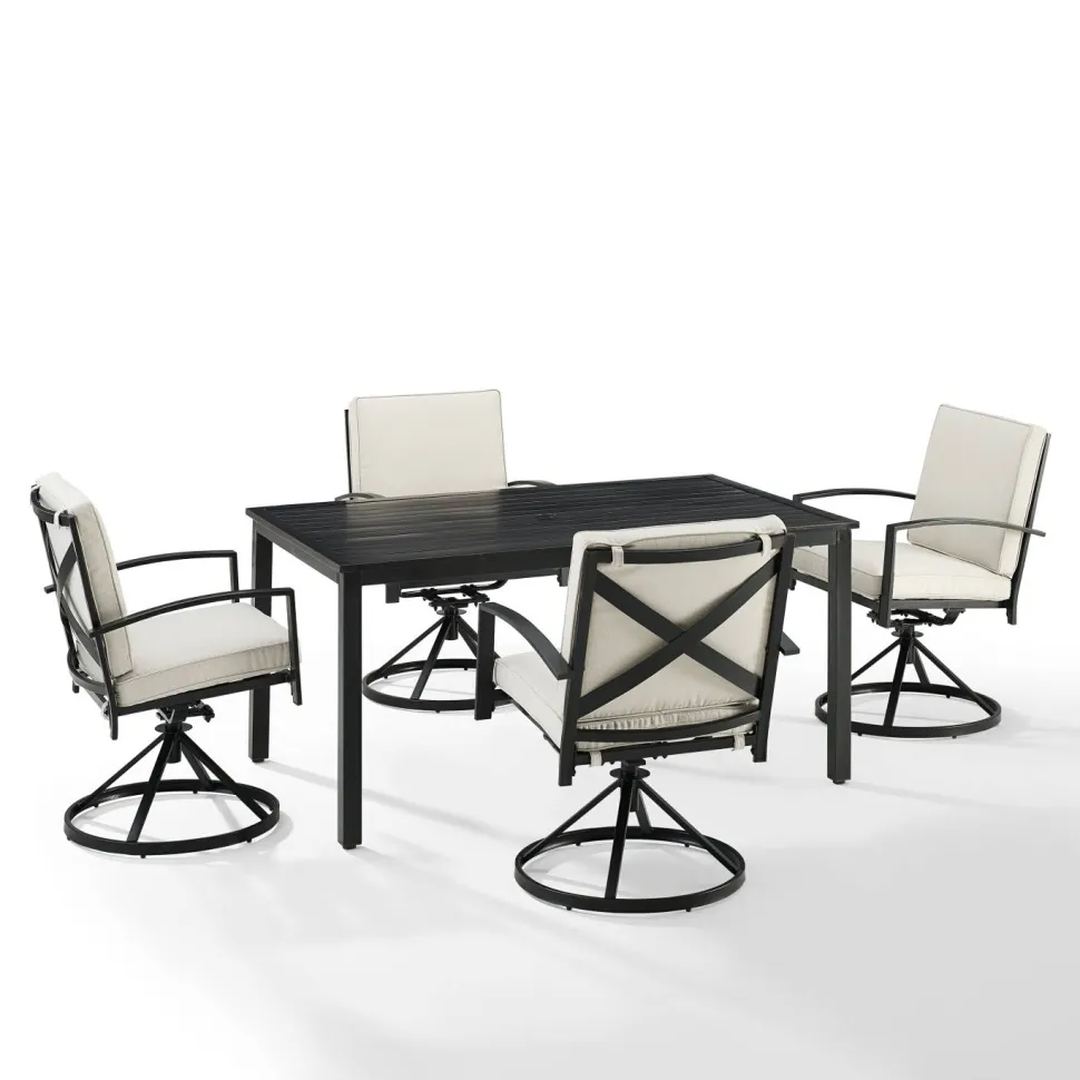 Kaplan 5Pc Outdoor Metal Dining Set
