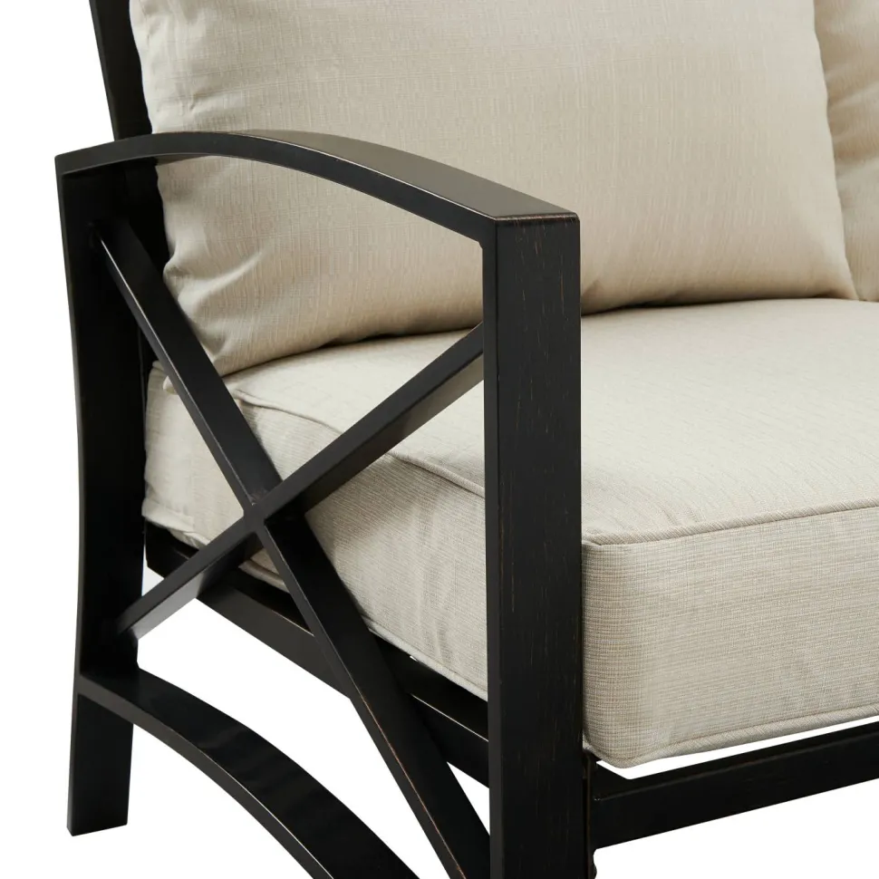 Kaplan 3Pc Outdoor Metal Sofa Set