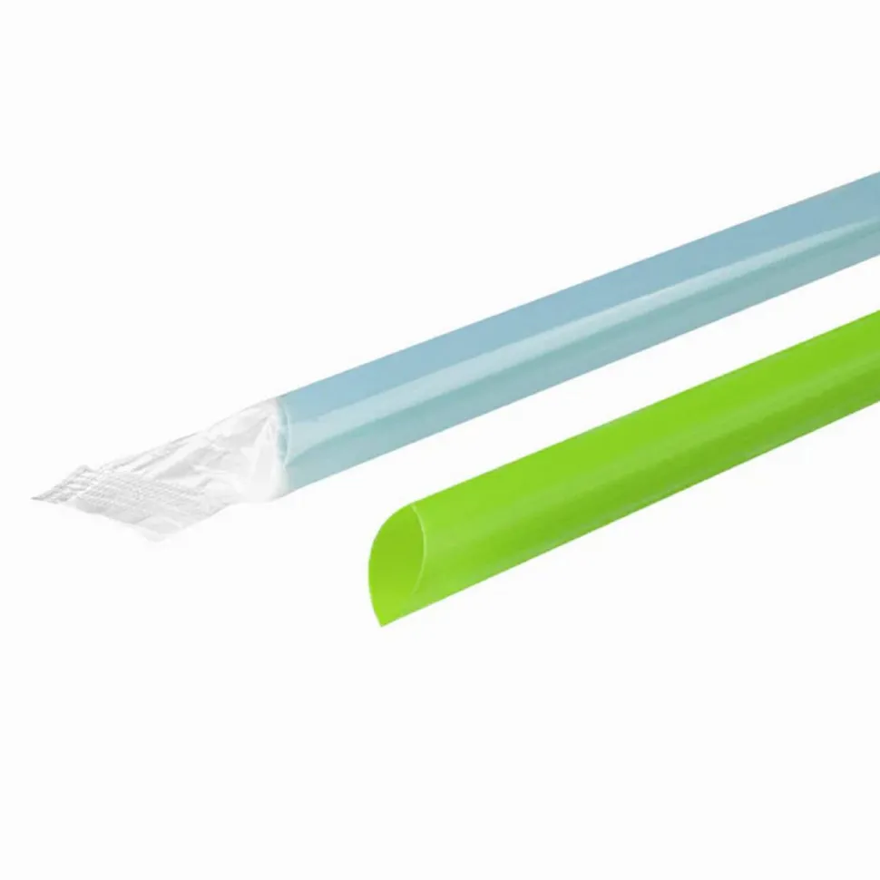 Karat Boba Straws, 9", Plastic, Assorted Colors, 1,600/Carton
