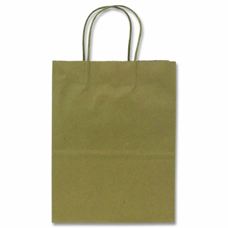 Karat Paper Shopping Bag, Rope Handles, Small Size, 8.1 x 4.5 x 10.6, Kraft, 250/Carton