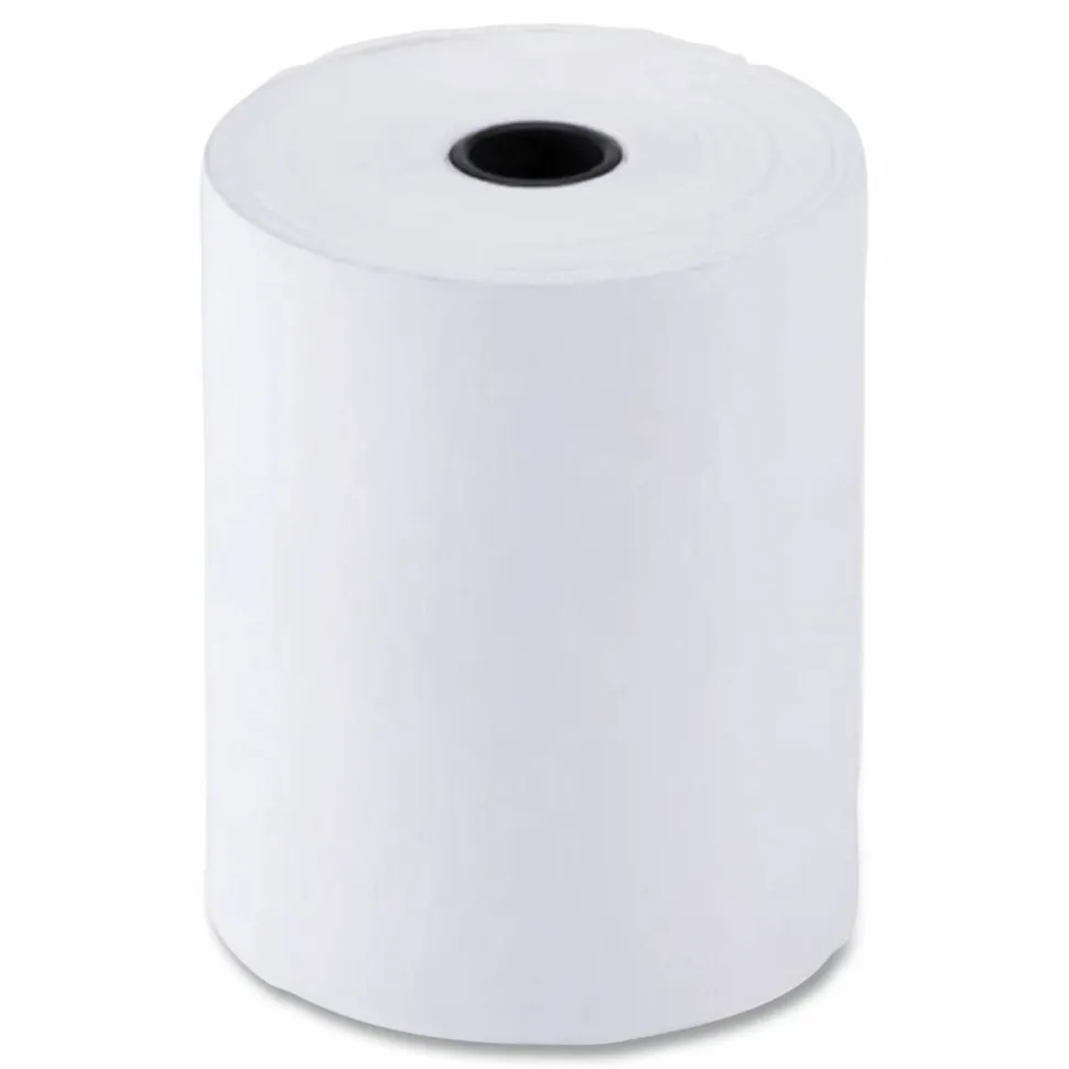 Karat Thermal Paper Rolls, 3.13" x 220 ft, White, 50 Rolls/Carton