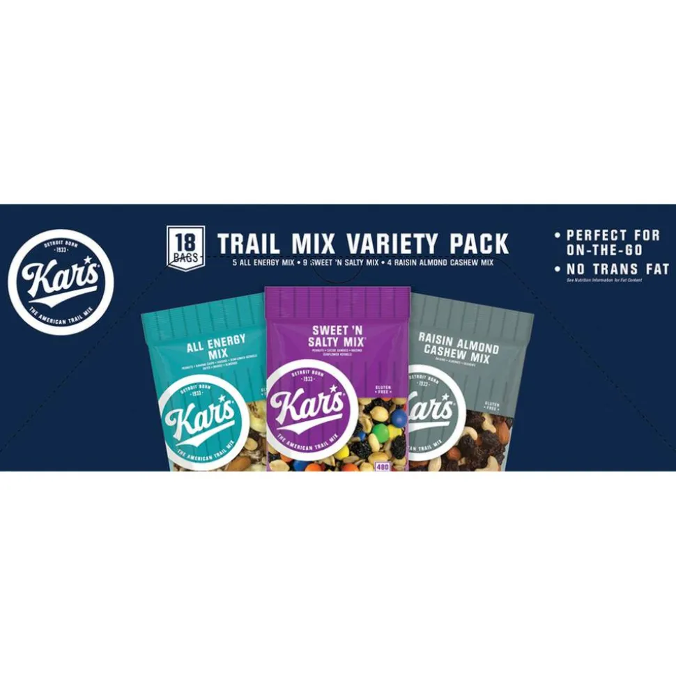 Kar's Nut And Fruit Variety Pack, Box Of 18 Bags