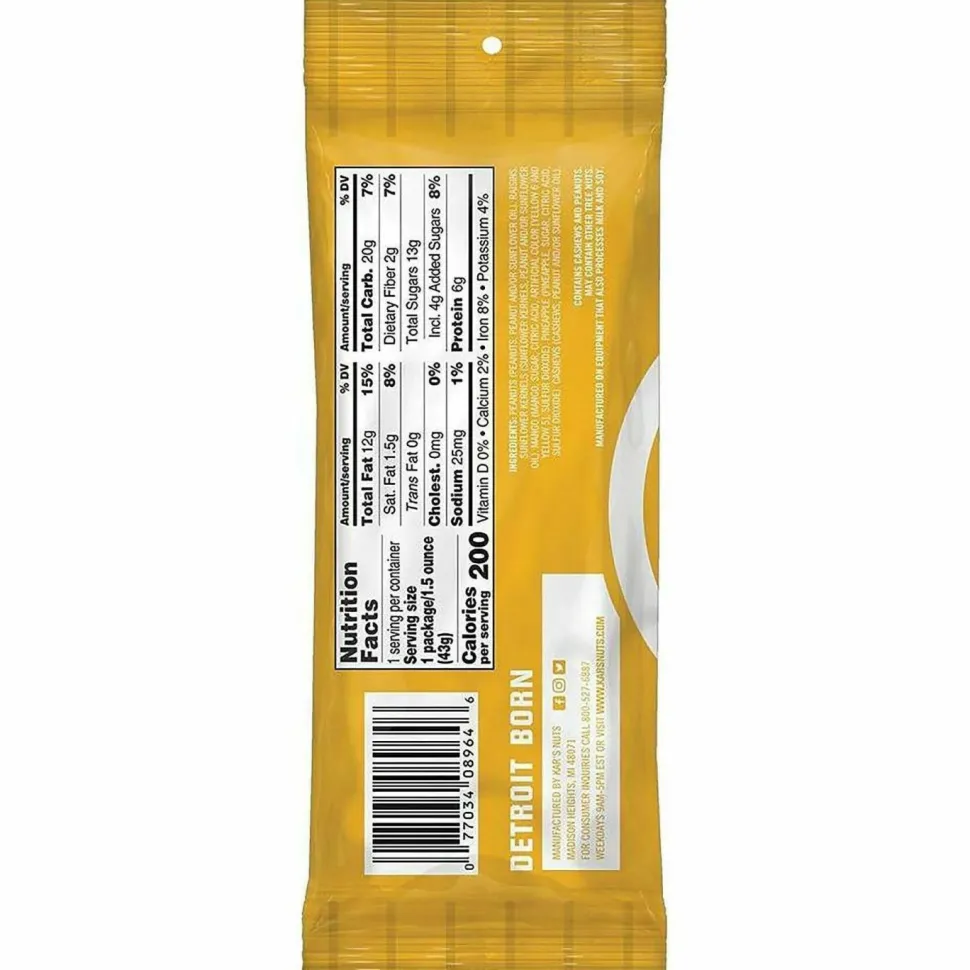 Kar's Trail Mix Variety Pack, Assorted Flavors, 24 Packets/Carton
