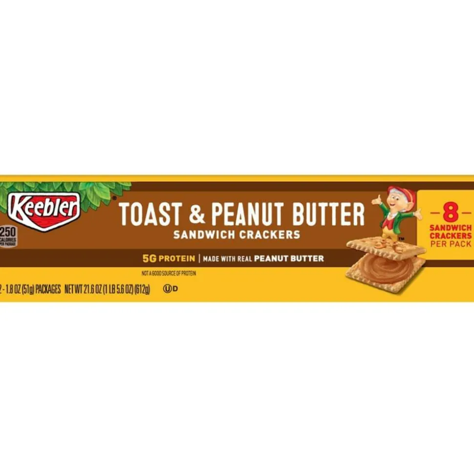 Keebler Toast and Peanut Butter Sandwich Crackers