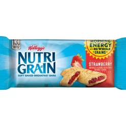Kellogg's Nutri-Grain Bars, Strawberry, 1.3 Oz, Box Of 16