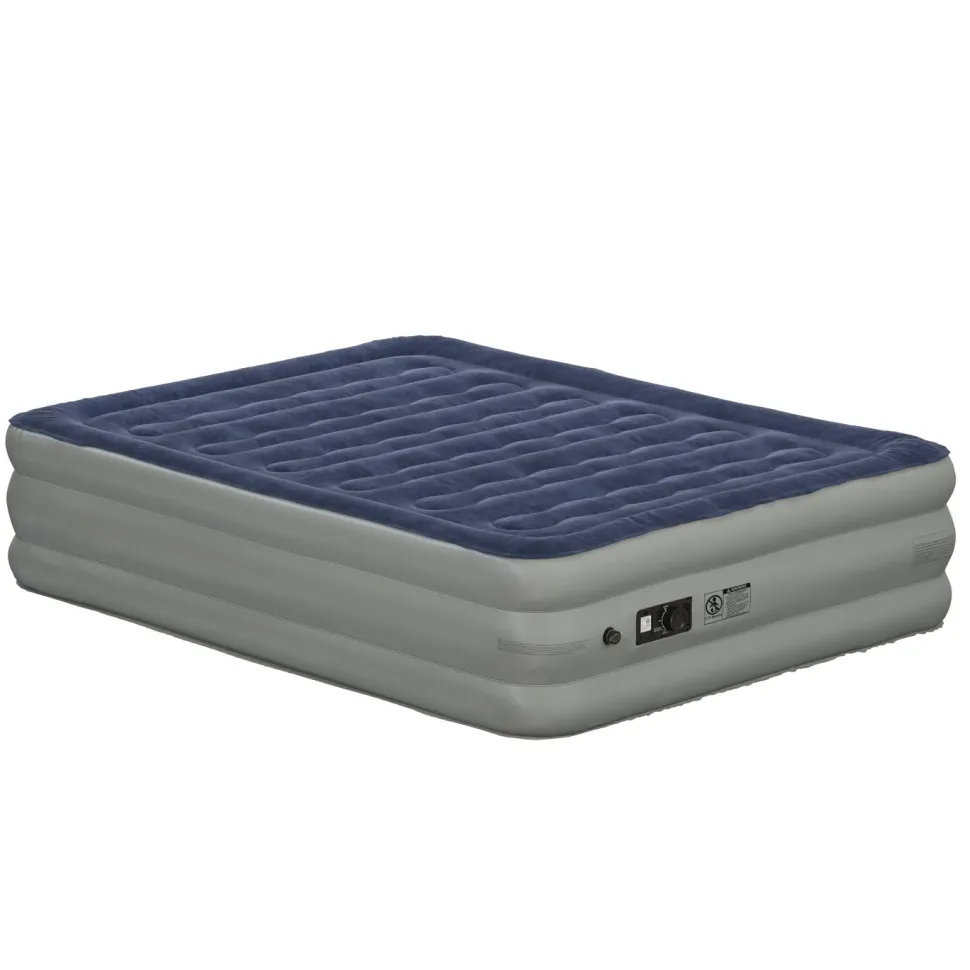 Kellos 18 inch Air Mattress with ETL Certified Internal Electric Pump and Carrying Case - Queen