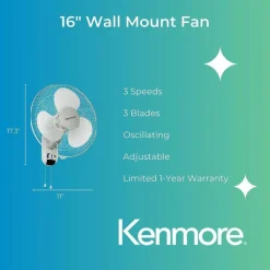 Kenmore 16" Wall Fan