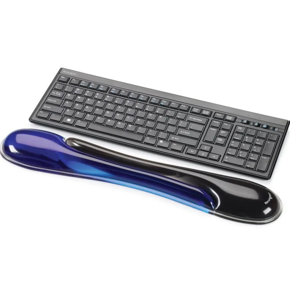 Kensington Duo Gel Keyboard Wrist Rest, Blue