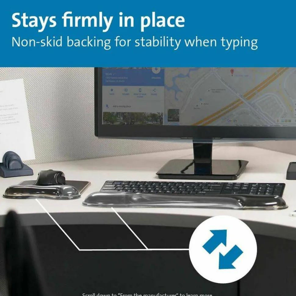 Kensington Duo Gel Mouse Pad Wrist Rest
