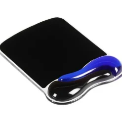 Kensington Duo Gel Mouse Pad Wrist Rest, Black/Blue