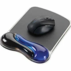 Kensington Duo Gel Mouse Pad Wrist Rest, Black/Blue