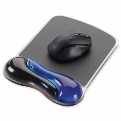 Kensington Duo Gel Mouse Pad Wrist Rest, Black/Blue