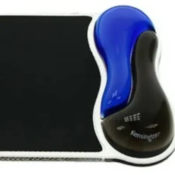 Kensington Duo Gel Mouse Pad Wrist Rest, Black/Blue