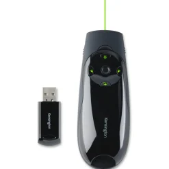 Kensington Presenter Expert Green Laser with Cursor Control - Presentation remote control - 4 buttons - RF - black