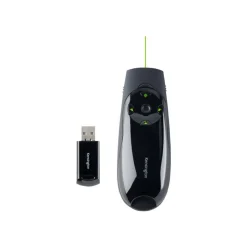 Kensington Presenter Expert Green Laser with Cursor Control - Presentation remote control - 4 buttons - RF - black