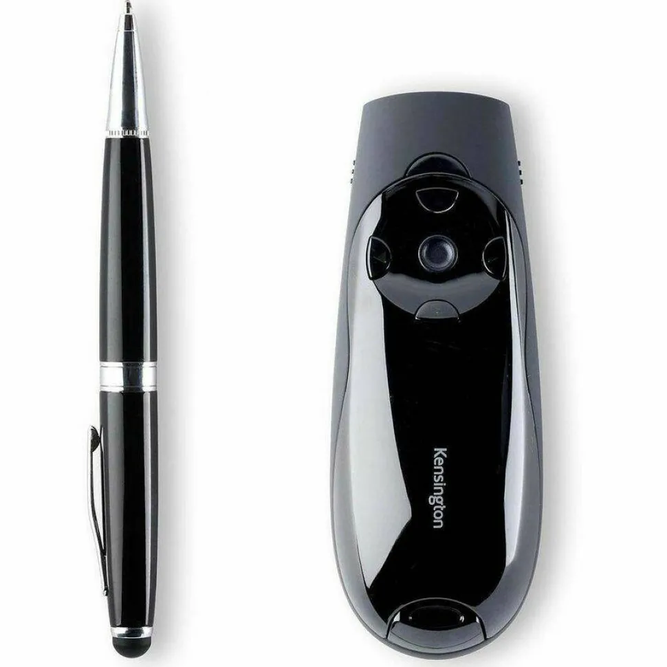 Kensington Presenter Expert Green Laser with Cursor Control - Presentation remote control - 4 buttons - RF - black