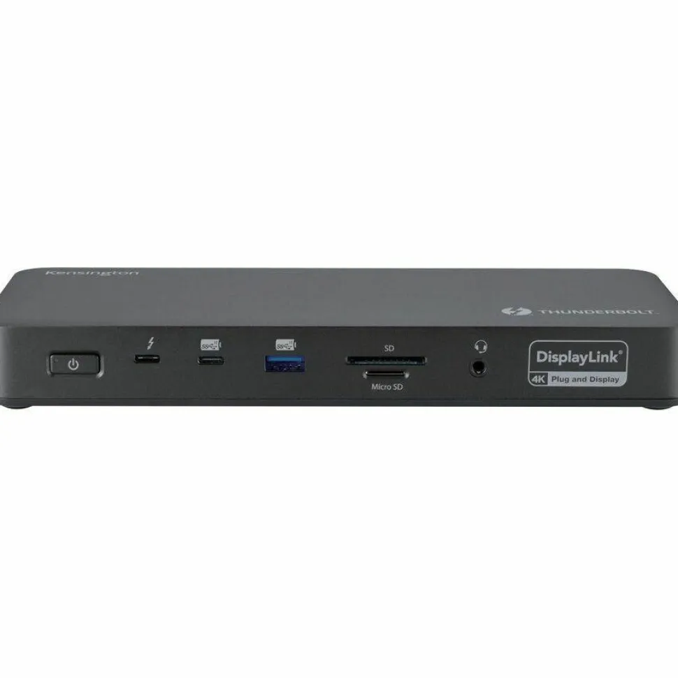 Kensington SD5910T Thunderbolt 4 USB4 USB-C Quad 4K Docking Station with DisplayLink Technology, 100W Power Delivery
