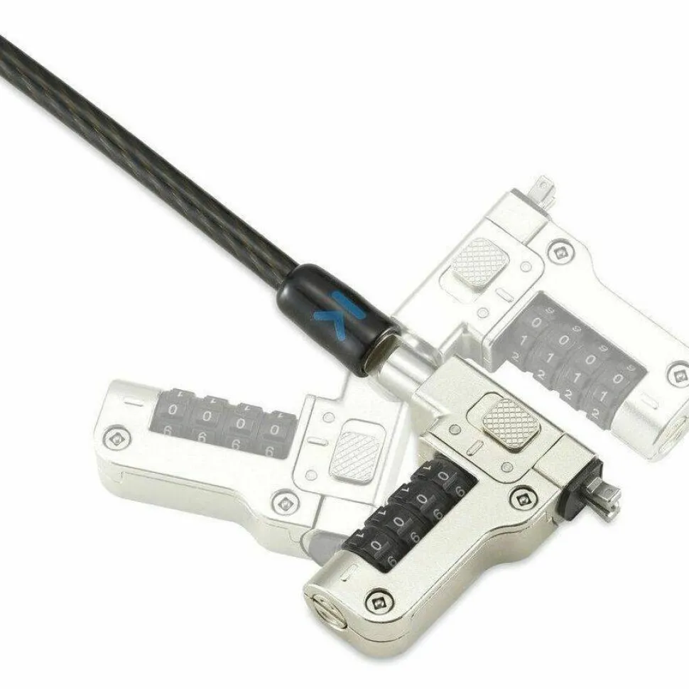 Kensington Slim N17 2.0 Combination Laptop Lock for Wedge-Shaped Slots