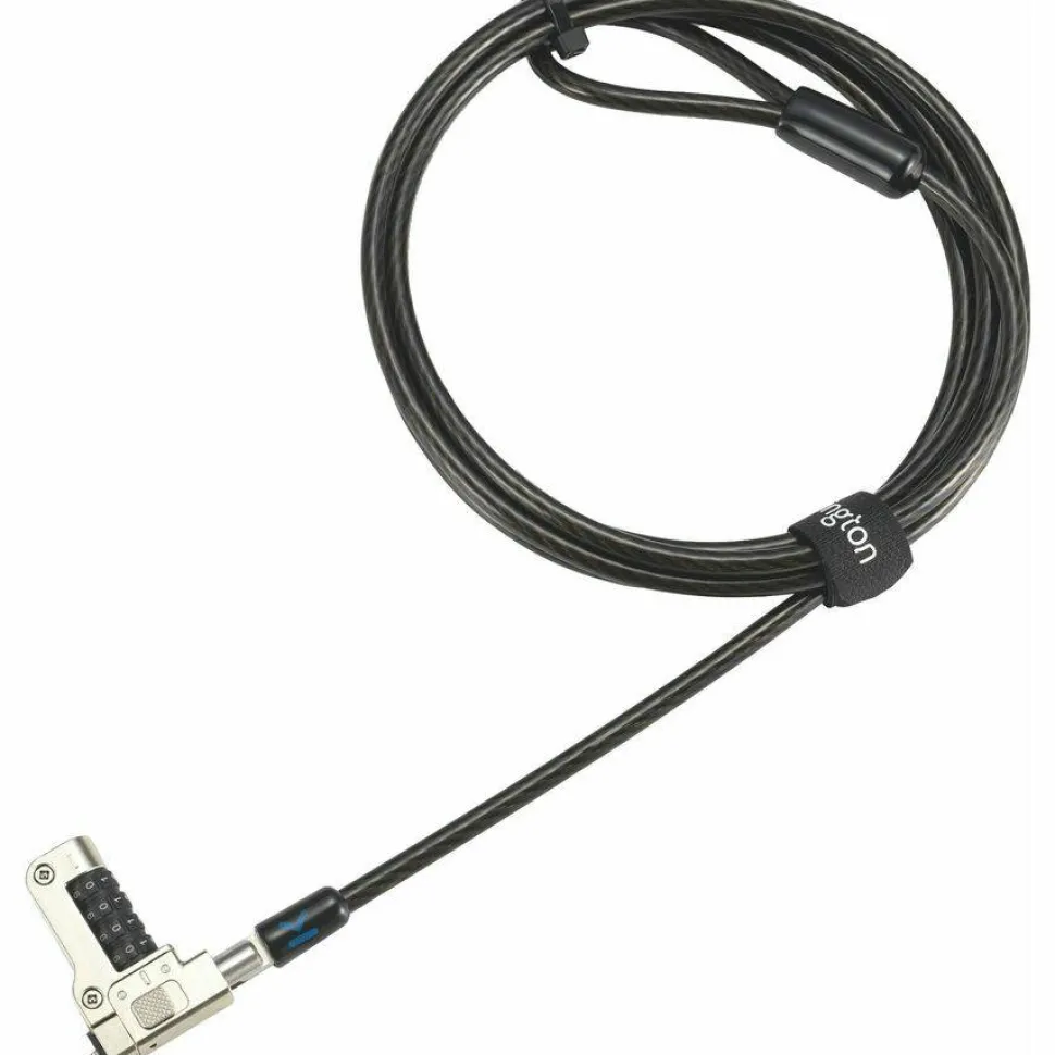 Kensington Slim N17 2.0 Combination Laptop Lock for Wedge-Shaped Slots