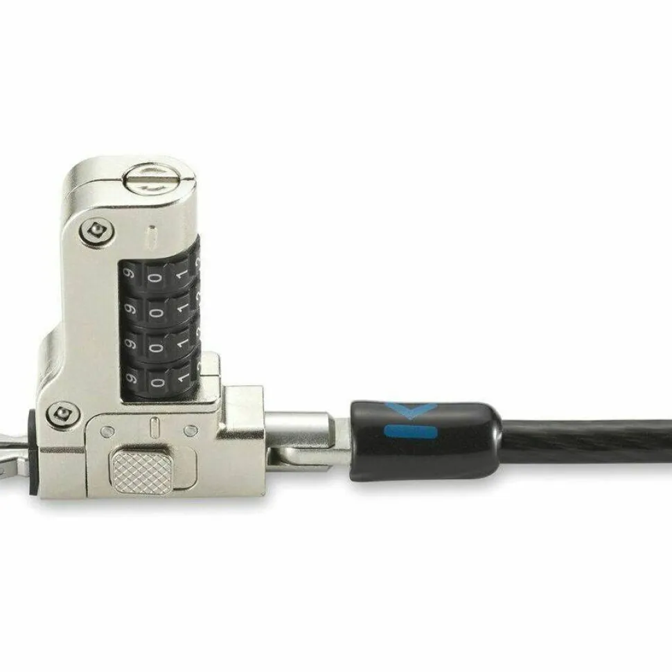 Kensington Slim N17 2.0 Combination Laptop Lock for Wedge-Shaped Slots