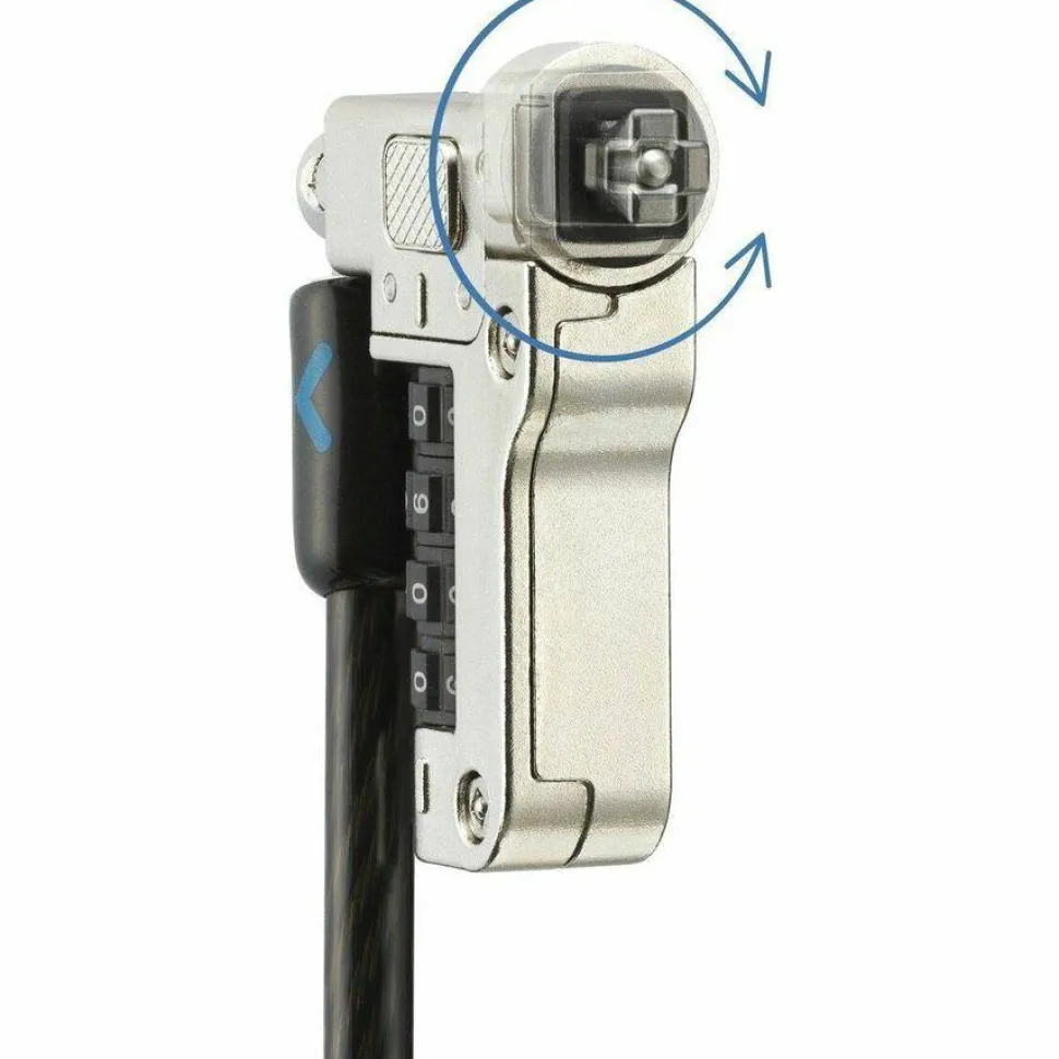 Kensington Slim N17 2.0 Combination Laptop Lock for Wedge-Shaped Slots