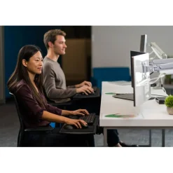 Kensington SmartFit Mounting Arm for Monitor - Gray - Landscape/Portrait