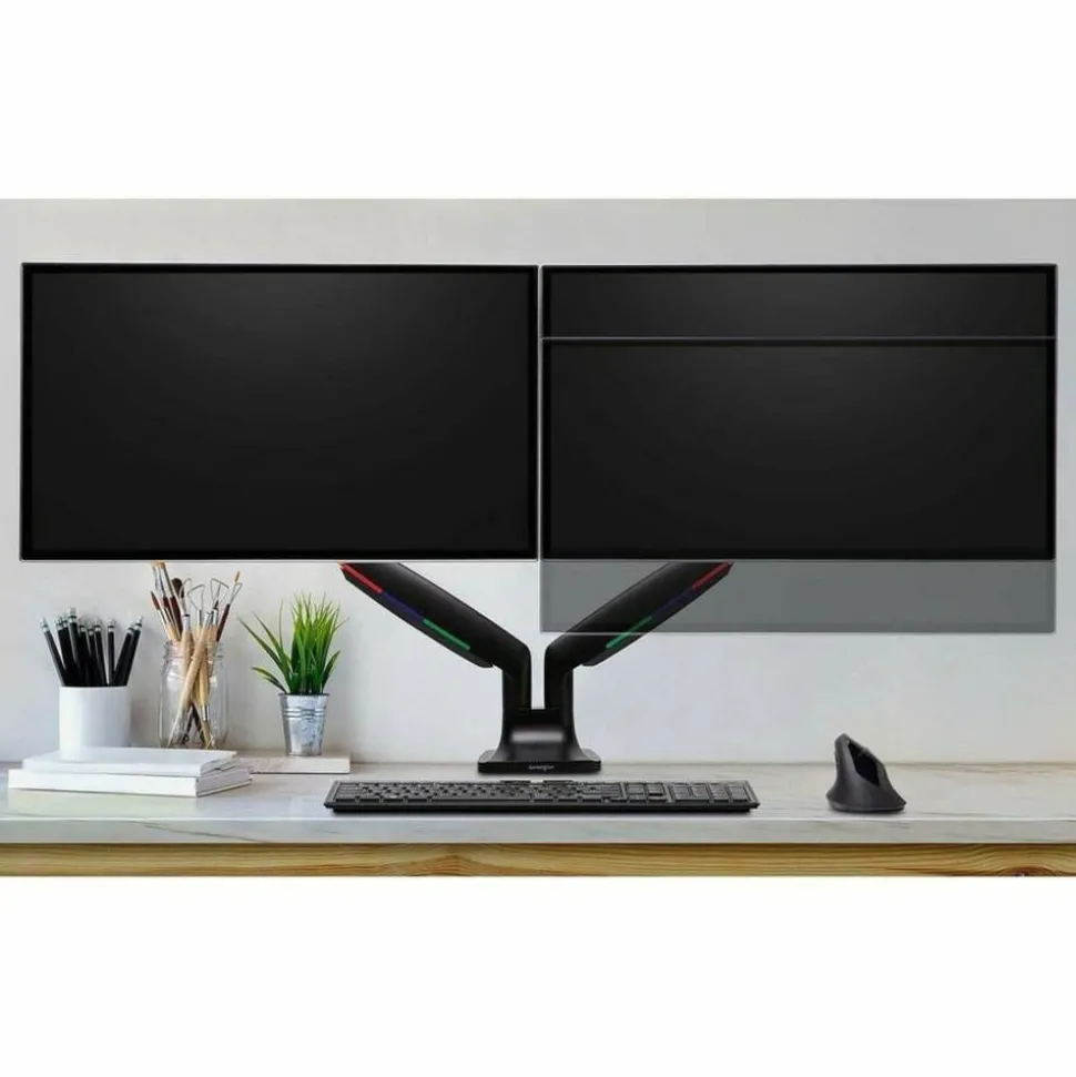 Kensington SmartFit Mounting Arm for Monitor, Flat Panel Display, Curved Screen Display - Black - Adjustable - 59601