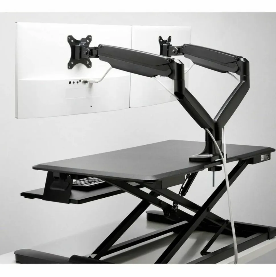Kensington SmartFit Mounting Arm for Monitor, Flat Panel Display, Curved Screen Display - Black - Adjustable - 59601