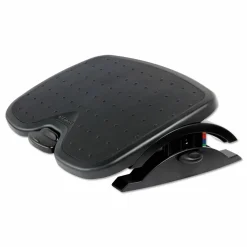 Kensington SmartFit Solemate Plus Foot Rest - 3.50" to 5" Adjustable Height - 30° Tilt - Black - 1 Each - TAA Compliant